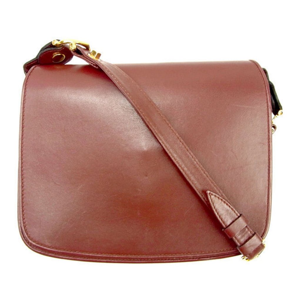 Cartier Shoulder bag Mastline Red Gold Woman unisex Authentic Used